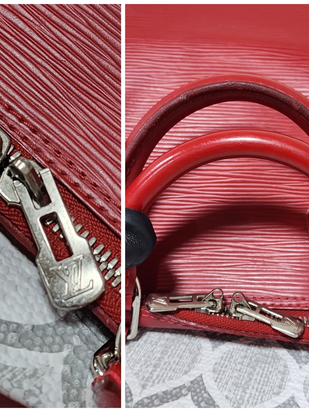 LOUIS VUITTON Epi Alma PM Bag Red - Picture 10 of 14